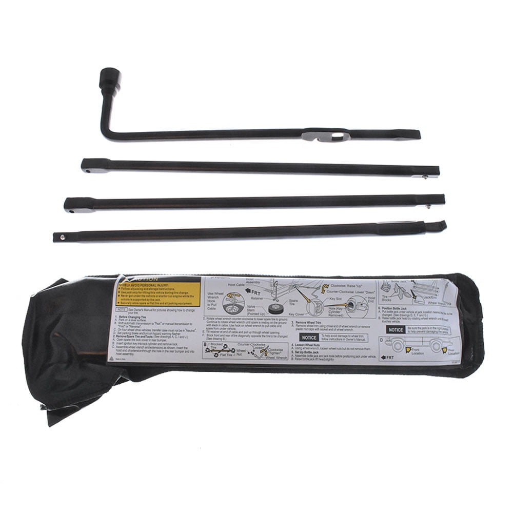 ALLCARB 4 Pcs Spare Tire Lug Wrench Jack Tool Kit Replacement for 2000