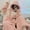 Pink A, variant on Autumn and Winter Long Plush Pajamas Cute Cartoon Hooded One Piece Sleepwear Coral Fleece Nightwear Thickened Warm Home Wear (Blue C,XL)