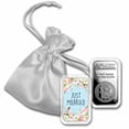 thumbnail image 3 of 1 oz Silver Colorized Bar - APMEX (Just Married, Floral), 3 of 3