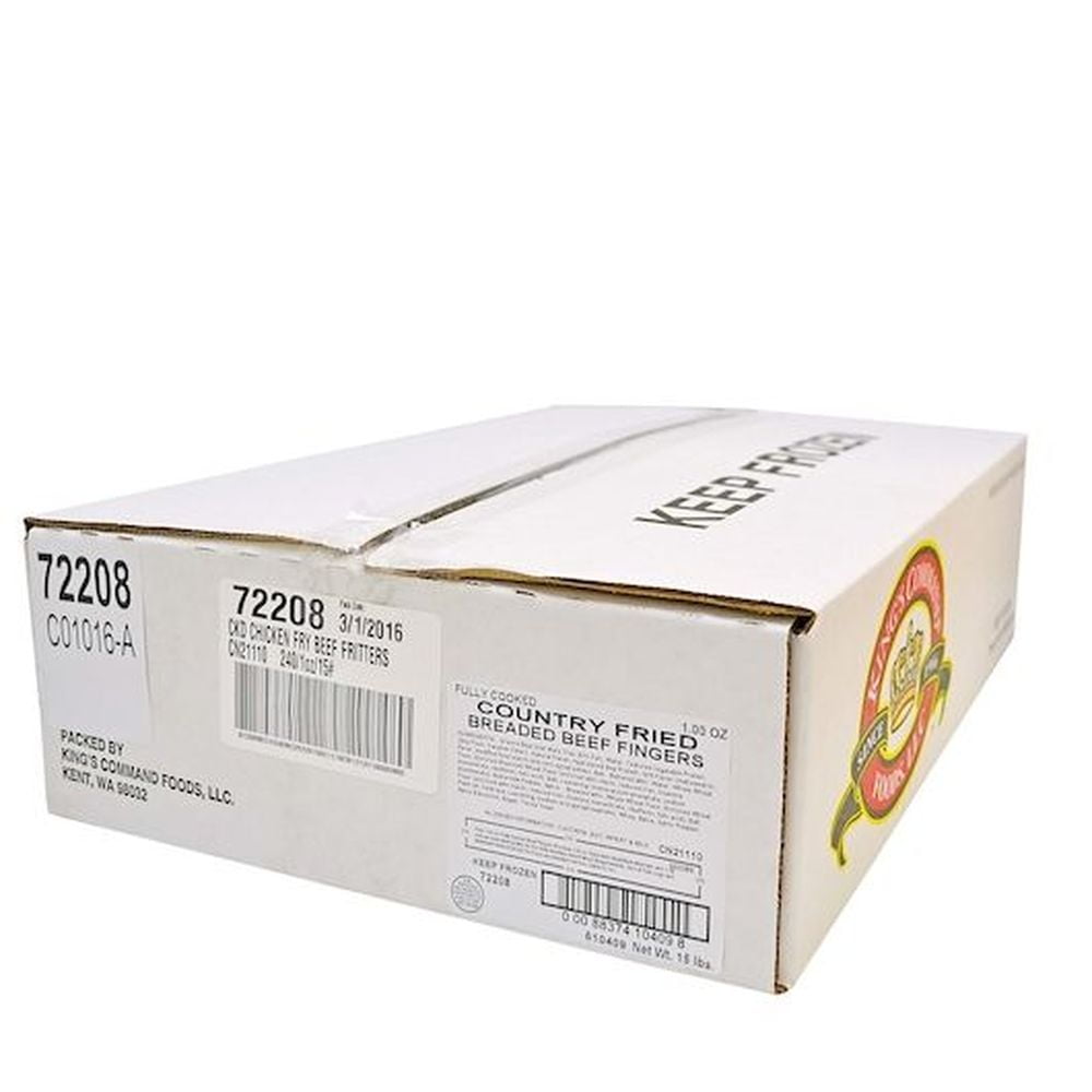 Kings Command Foods Country Fried Cooked Beef Finger, 1 Ounce -- 240 per case