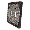 thumbnail image 4 of Ensemble de 2 Assiettes Murales en Dentelle Turquoise Étoile Double Bascule, 4 of 5