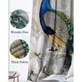 thumbnail image 3 of Peacock Elegant Kitchen Curtains Watercolor Feather Retro Attic Flower Cafe Short Curtains for Bathroom Blackout Window Curtain Grommet Small Window Treatment Drapes for Bedroom Living Room 42"x45"x2, 3 of 9