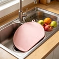 thumbnail image 4 of Rewenti Large Semi Circular Double-Sided Plastic Cutting Board Kitchen Chopping Board for Countertop, 4 of 5