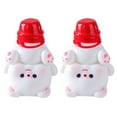 thumbnail image 2 of YAOMOBB Long-lasting Christmas Ornament Add Holiday Cheer with 2Pcs Christmas Bear Ornament Mini Cartoon Santa Claus Snowman Tree Gift Box Solid Resin Desktop Decorations, 2 of 7