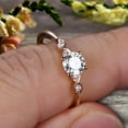 thumbnail image 4 of 1.50 Carat Beautiful Round Moissanite Diamond Engagement Ring on 10k Rose Gold, 4 of 6