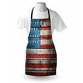 thumbnail image 3 of USA Apron July Independence Day Weathered Antique Wooden Looking National Celebration Image, Unisex Kitchen Bib Apron with Adjustable Neck for Cooking Baking Gardening, Blue Red White, by Ambesonne, 3 of 3