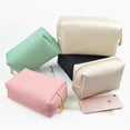 thumbnail image 5 of Bolsa de viaje portátil para cosméticos, bolsa de cosméticos pequeña, portátil, para mujer, de PU, impermeable, bolsa de almacenamiento de cosméticos, 5 of 5