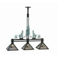 thumbnail image 4 of Meyda Tiffany 108987 Tall Pines 3 Light 46" Wide Linear Pendant, 4 of 7