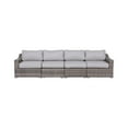 thumbnail image 4 of Living Source International Wicker / Rattan 4 - Person Seating Group in Gray, 4 of 5