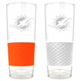 thumbnail image 1 of Great American Products Miami Dolphins 22oz. Logo Score Pint Glass Two-Piece Set, 1 of 3