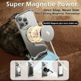 thumbnail image 3 of Dteck Magnetic for iPhone 16 Pro Max Minimalist Frameless Metal Bumper Protection Case, Compatible with Magsafe Accessory, Shockproof Bezel Less Ultra Thin Bumper Heat Dissipation Bumper, Gray, 3 of 6