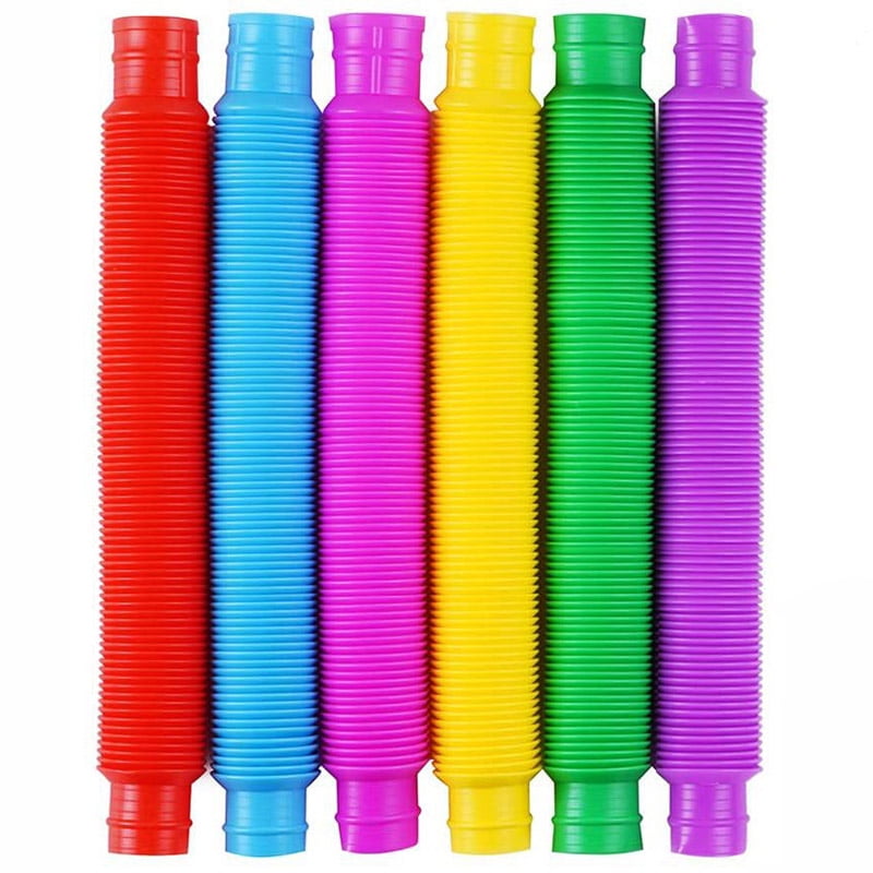 6pcs Pops Tubes Sensory Toys for Children and Fidgets for Kids Stress