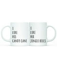 thumbnail image 1 of Koyal Wholesale Funny Christmas Coffee Mug Gag Couple Gift, I Like His Candy Cane, I Like Her Jingle Bells, 2-Pack, We, 1 of 3