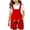 Red, variant on Boys Girls Dinosaur 𝖱ompers Overalls Jumpsuit Cute Cotton Overalls Shorts Y2𝖪 Cute Animal Jumpsuit Adjustable Strap Summer ClothesToddler Girl Shorts Overall