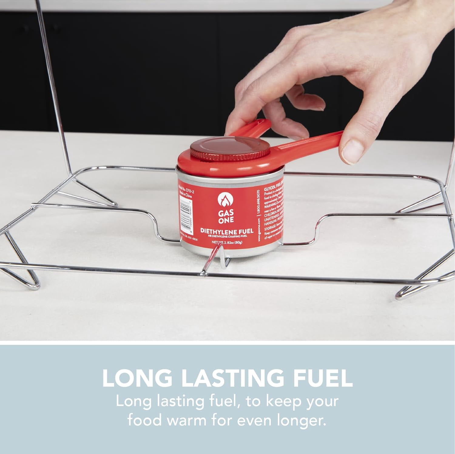 ALPHA LIVING Disposable Chafing Dish Buffet Set, Food Warmers for Parties, Fuel Cans Complete