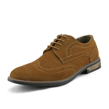 

BRUNO MARC Men s Oxford Shoes Lace Up Classic Casual Suede Leather Shoes URBAN-03 CAMEL Size 14