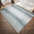 thumbnail image 1 of HomeRoots 491681 3 x 5 ft. Grey Gazelle Print Shag Handmade Non Skid Rectangle Area Rug, 1 of 1