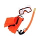 thumbnail image 3 of Set de snorkel, gafas de buceo, máscara de snorkel para deportes acuáticos al aire libre, verano Naranja EUTalla 35to39, 3 of 8