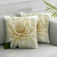 thumbnail image 3 of Flower Throw Pillows with Insert Included Decorative Handmade Accent Round Pillow Cushion for Couch Bedroom Aesthetic Home Decor White, 3 of 7
