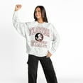 thumbnail image 4 of Women's Gameday Couture  Ash Florida State Seminoles Whiteout Premium Fleece Camo Sweatshirt, 4 of 5