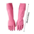 thumbnail image 3 of Decoration Waterproof Extra Long Kitchen Dish Washing Cleaning Household Gloves, 3 of 6