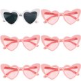 thumbnail image 1 of Gafas de sol para despedida de soltera, decoración para bodas, despedidas de soltera, suministros para despedidas de soltera, regalo para la futura dama de honor, gafas con forma de corazón, 1 of 5
