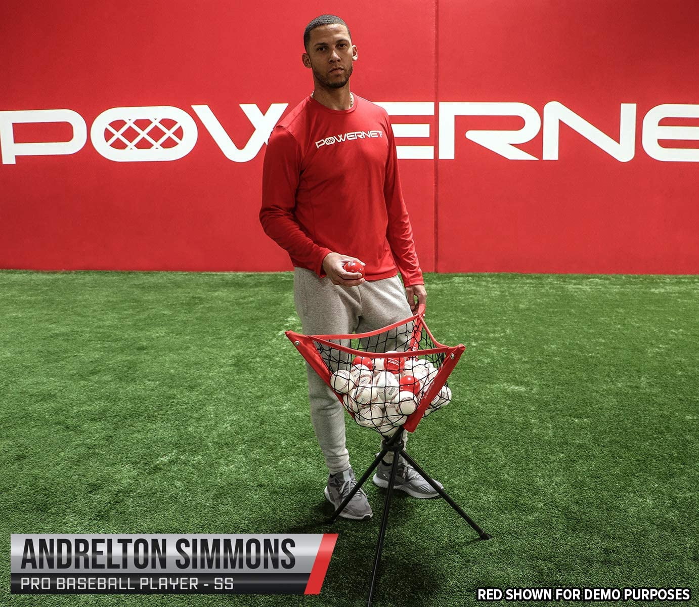 PowerNet Baseball Softball Practice Net 7x7 with Baseball Accessories for Practice Pitching & Batting, Ball Caddy, Weighted Baseballs, Tee (Deluxe Training Kit)