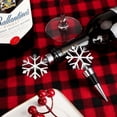 thumbnail image 3 of 4 tapones de vino con forma de copo de nieve, para Navidad, para vino, bebidas, cerveza, decorativos, 3 of 5