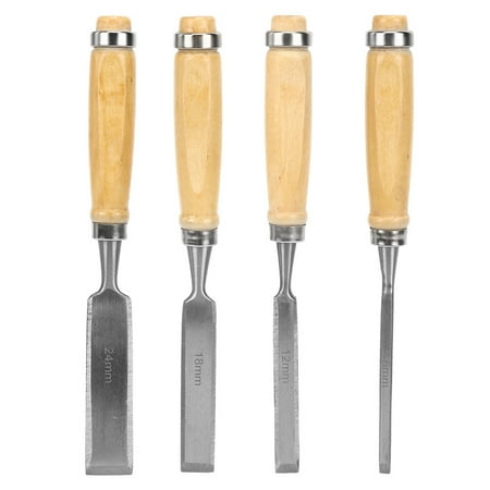 

4pcs Woodworking Carving Knife Chisel Wooden Handle Engraving Tool Set