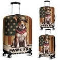 thumbnail image 2 of Freedom Paws Patriotic Toy Fox Terrier Vintage Memorial Day Travel Luggage Cover Dog Lover Suitcase Dust Protective Decor - 12006, 2 of 5