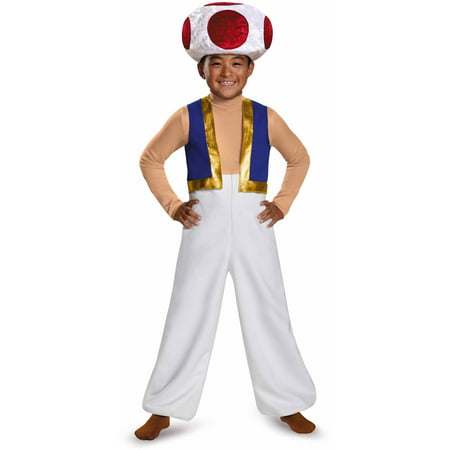 Boy's Toad Deluxe Halloween Costume - Super Mario Brothers