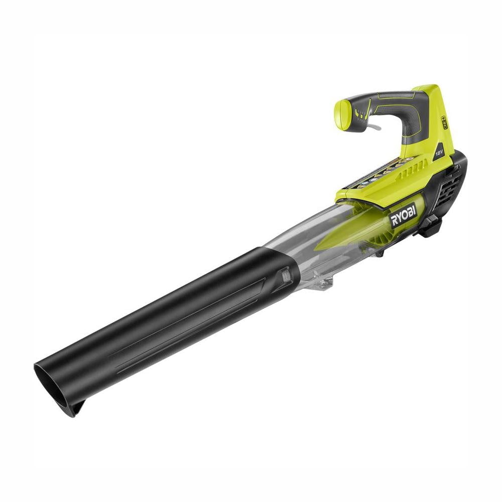 RYOBI ONE+ 18V 100 MPH 280 CFM Cordless Battery Variable-Speed Jet Fan Leaf Blower P2108A (Tool Only)