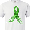 thumbnail image 4 of Inktastic Mental Health Awareness Ribbon with Green Hearts T-Shirt, 4 of 5
