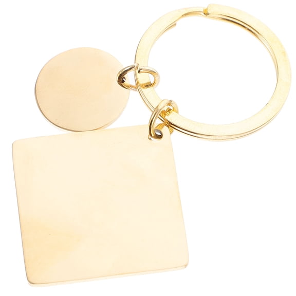 Raindrops 1 Set Diy Keychain Kit Golden Metal Keyring Pendant for Men and Women present Giving