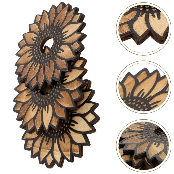 Toyvian 5Pcs Stands for Display Wooden Crystal Sphere Holders for People Who Want to Decorate Desktops