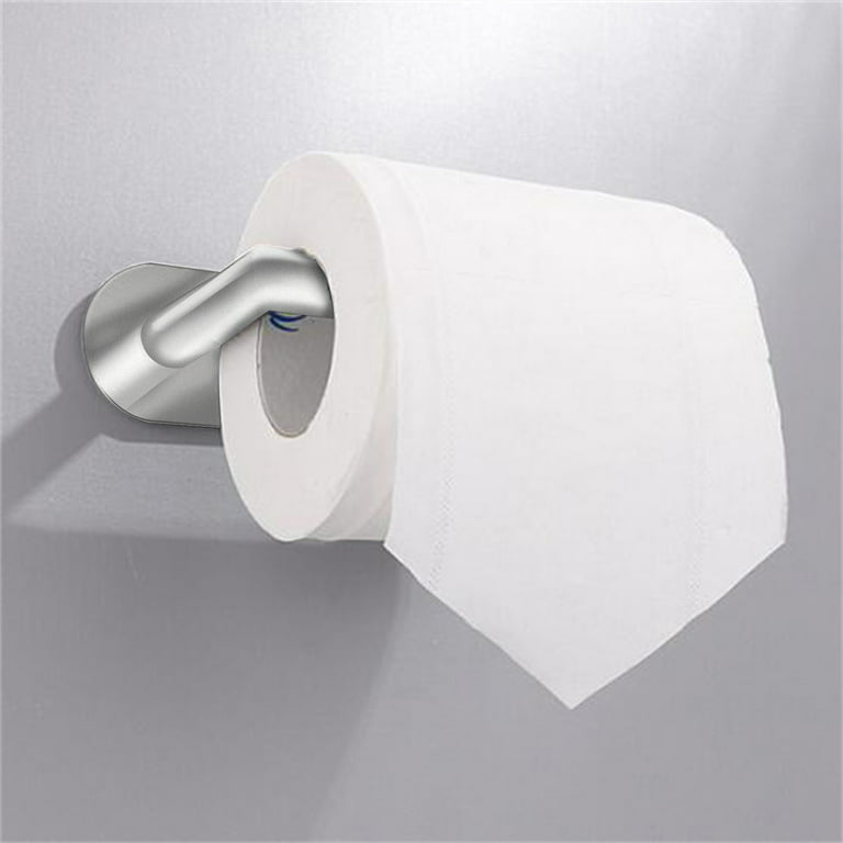 Toilet Roll Holder Self Adhesive -3M Toilet Paper Holder Stainless Steel,  No Dri 