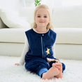 thumbnail image 3 of Saco de dormir infantil con piernas, pijama suave y cálido, para niñas, niños, saco de dormir de invierno, mono sin mangas, saco de dormir con pies, pijama de franela, unisex, 3 of 5