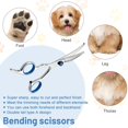 thumbnail image 4 of Tijeras Profesionales para Mascotas - Corte Curvo Azul, Ideal para Perros y Gatos  

Diseño ergonómico con agarre cómodo y seguro, perfecto para áreas sensibles como cara y orejas. Hojas de acero, 4 of 7
