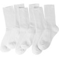 thumbnail image 2 of Calf Socks for Women - Thin Solid Cotton Crew Socks - Casual Cute Above Ankle Sock 6pairs, 2 of 6