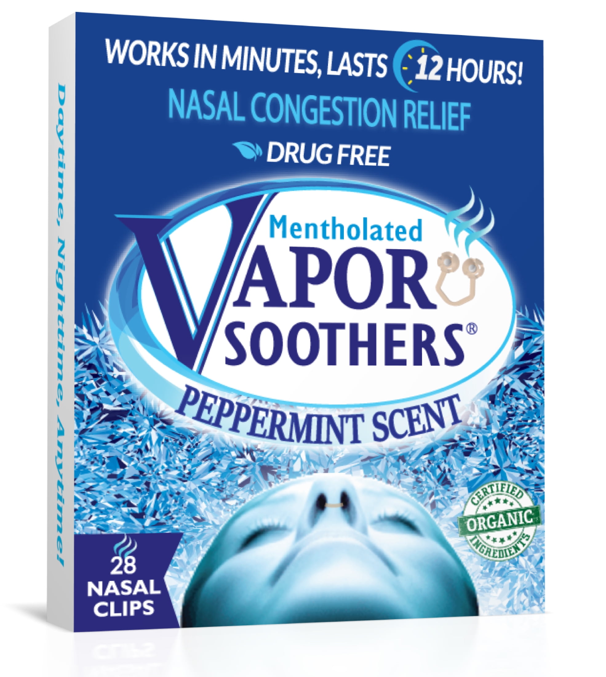 Vapor Soothers Nasal Dilator Clips, Instant Nasal Congestion Relief