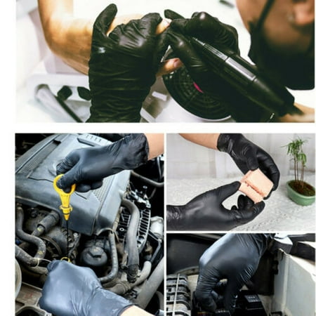 

KingFurt Black Diamond Nitrile Gloves Powder Free Medium/Large/X-Large 50/100Pcs