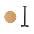 thumbnail image 2 of Pemberly Row 24" Round Laminate Wood Top Bar Table in Black/Natural, 2 of 2