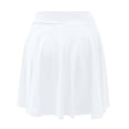 thumbnail image 4 of qolati Summer Pleated Mini Skirt Elastic High Waisted Tennis Skirt Casual Flowy Workout Skating Skirts, 4 of 4