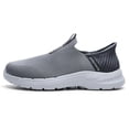 thumbnail image 3 of Zapatos casuales para hombre Zapatillas de deporte ligeras para correr en sendero Zapatillas de deporte sin cordones con manos libres, 3 of 9