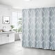 thumbnail image 2 of Cortina de ducha de tela gris, diseño impermeable y poliéster, secado rápido, dobladillo ponderado, juego de cortinas de ducha para baño, duraderas y lavables con 12 ganchos, 2 of 7