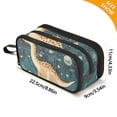 thumbnail image 4 of FORMRS Pencil Case with 3 Compartments Zipper Pouch, Elementary School Level and up, Dinosaur at Night, 4 of 8