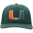 thumbnail image 2 of Men's Top of the World Green Miami Hurricanes Reflex Logo Flex Hat, 2 of 4