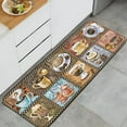 thumbnail image 4 of AUQ Coffee Flannel Kitchen Rug,Kitchen Rugs Mats with Dirty Resistance,Washable,Decorative Kitchen Mat Non-Slip,Kitchen Rugs and Mats 47x17inch, 4 of 7