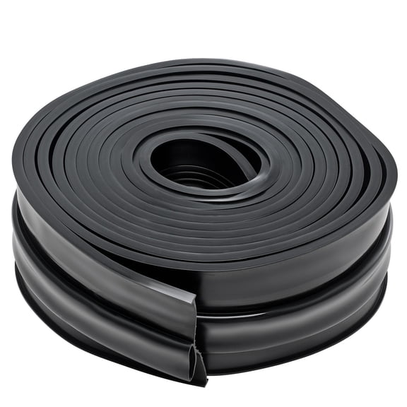 20ft Garage Door Bottom Seal with U-Shape O-Ring Design, 5/16" T-End, Heavy-Duty Rubber, 7-Layer Insulation, Weatherproof for Garage Doors