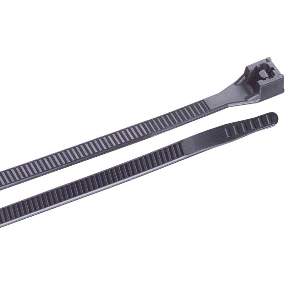 GB Gardner Bender 46-206UVB 6" Black Nylon Cable Tie Pack 100 Count